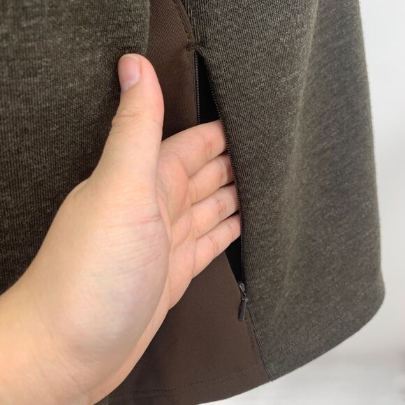 Nike ACG Jacket Womens M Medium Wool Blend Brown Full Zip Microfleece Lined - Picture 5 of 12